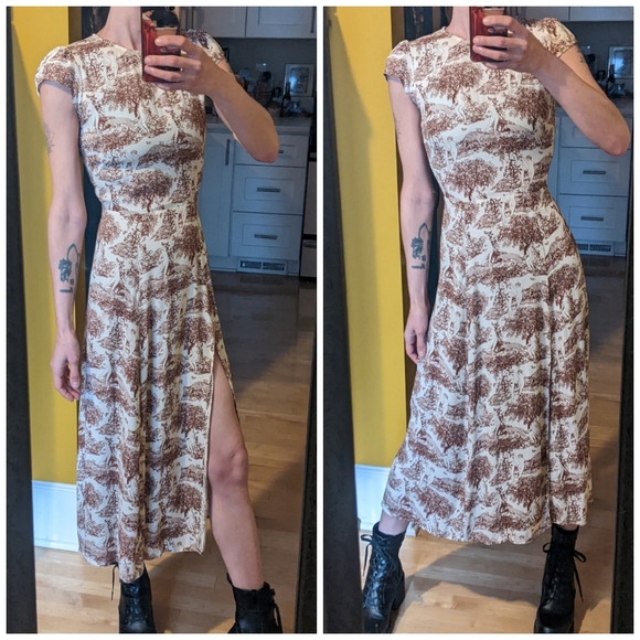 Reformation Rousseau Gavin Midi Dress - Picture 7 of 16
